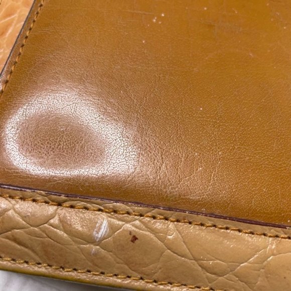 Vintage Belle Rose Black Leather Crossbody Bag Multi Pocket Organizer Handbag u - Picture 5 of 11